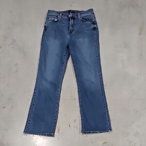 7 For All Mankind Blue Ankle Jeans